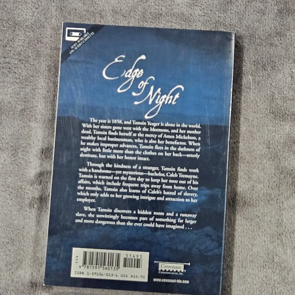 Edge of‎ Night Novel by Carol Warburton Historical Fiction Romance Book